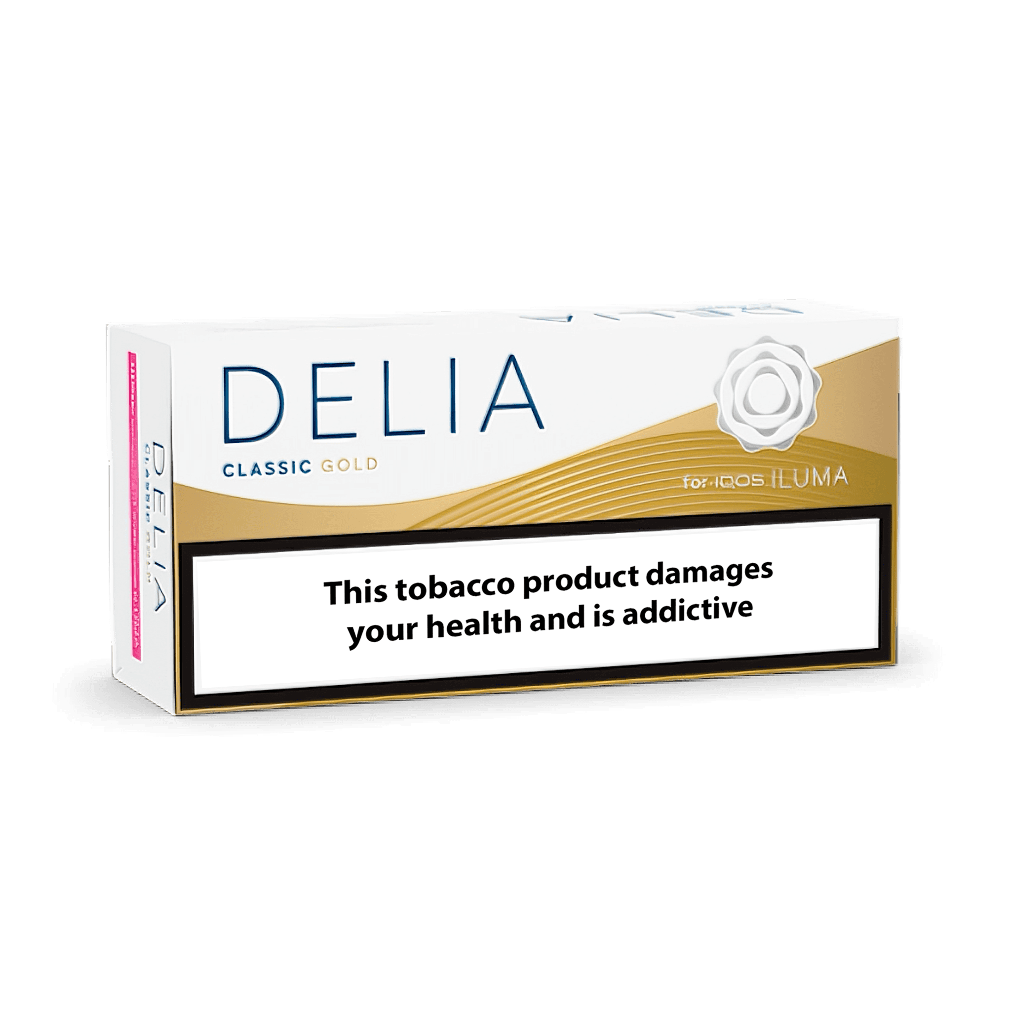 DELIA Classic Gold heatsticks til IQOS Iluma, klassisk smak, gull emballasje