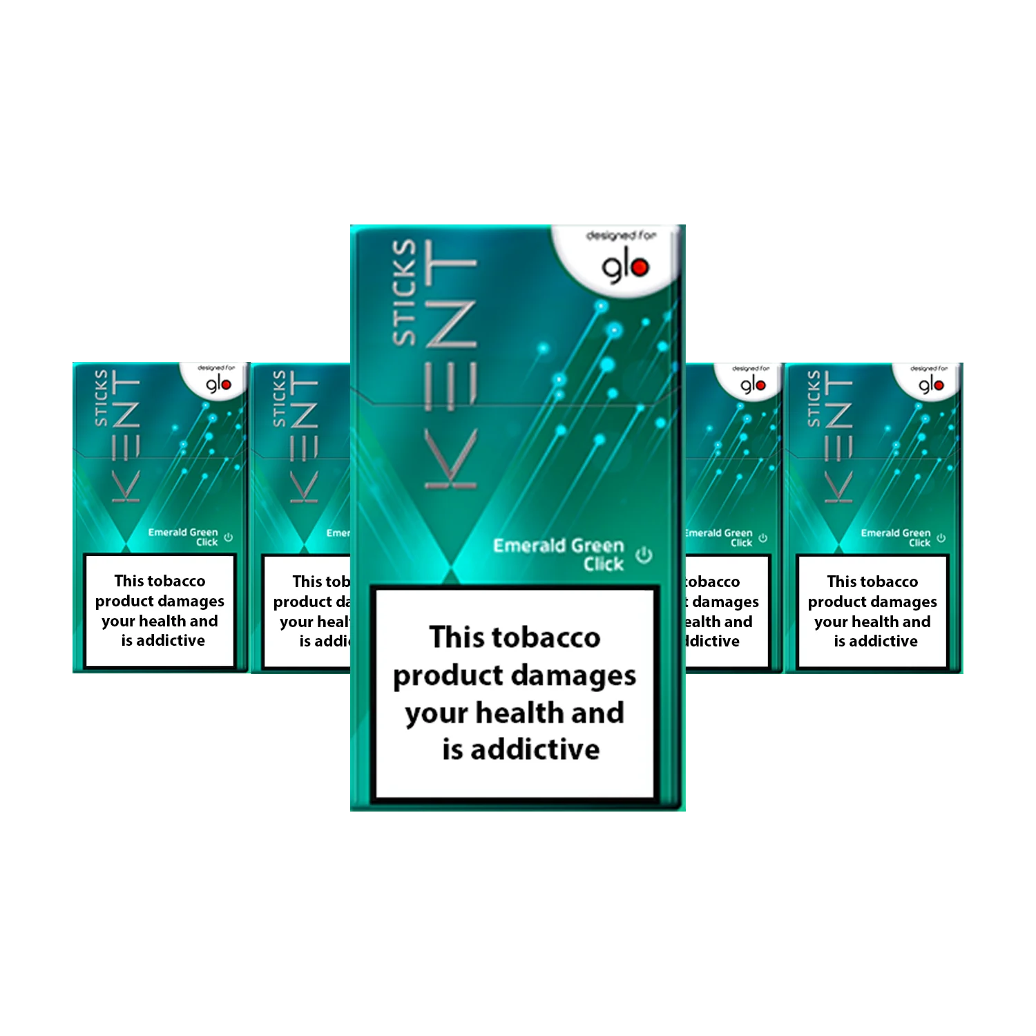 Stáin KENT Emerald Green Click le haghaidh Glo, blas úr, pacáistiú glas