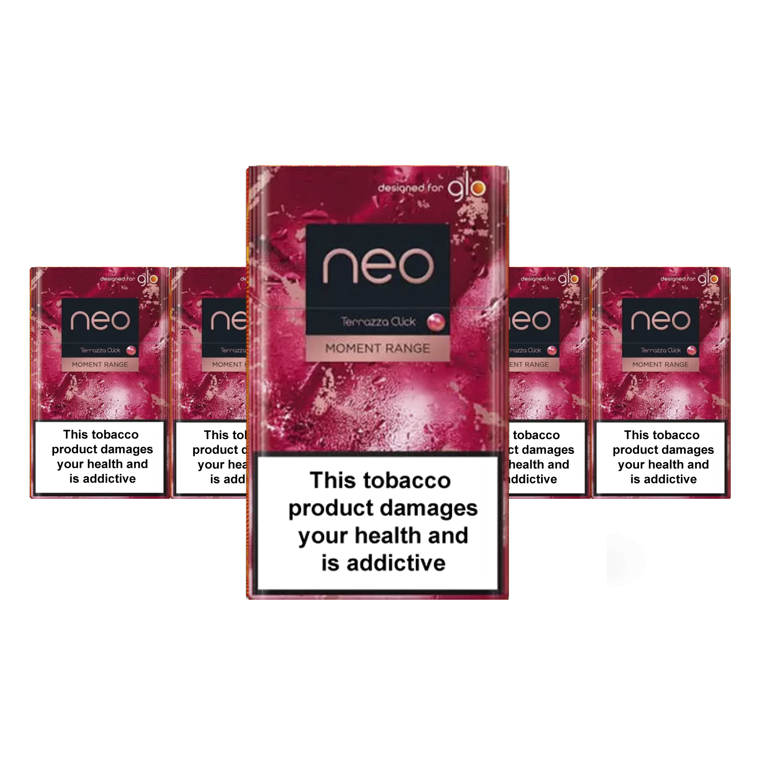 NEO Terrazza Click heatsticks Glolle, raikas maku, moderni pakkaus