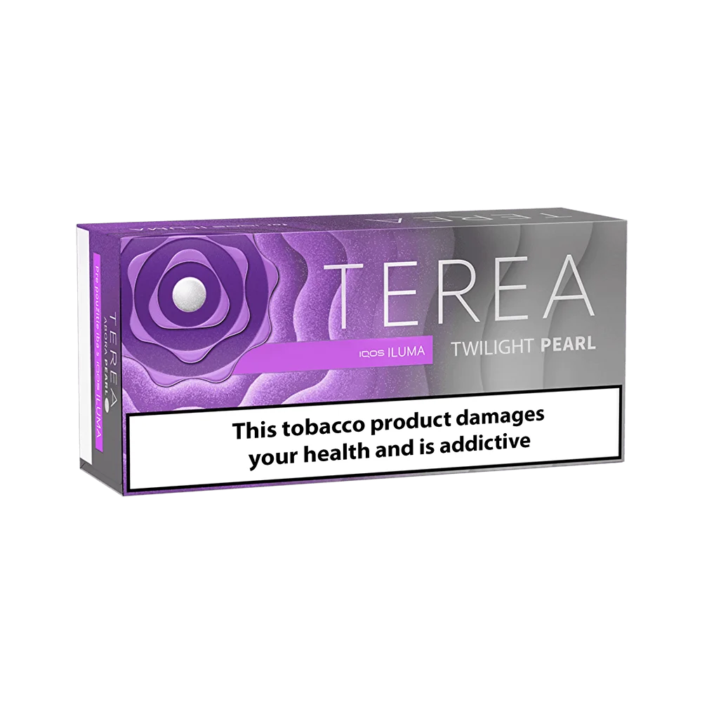 Bâtonnets Terea TWILIGHT PEARL pour IQOS Iluma, saveur envoûtante, packaging nacré