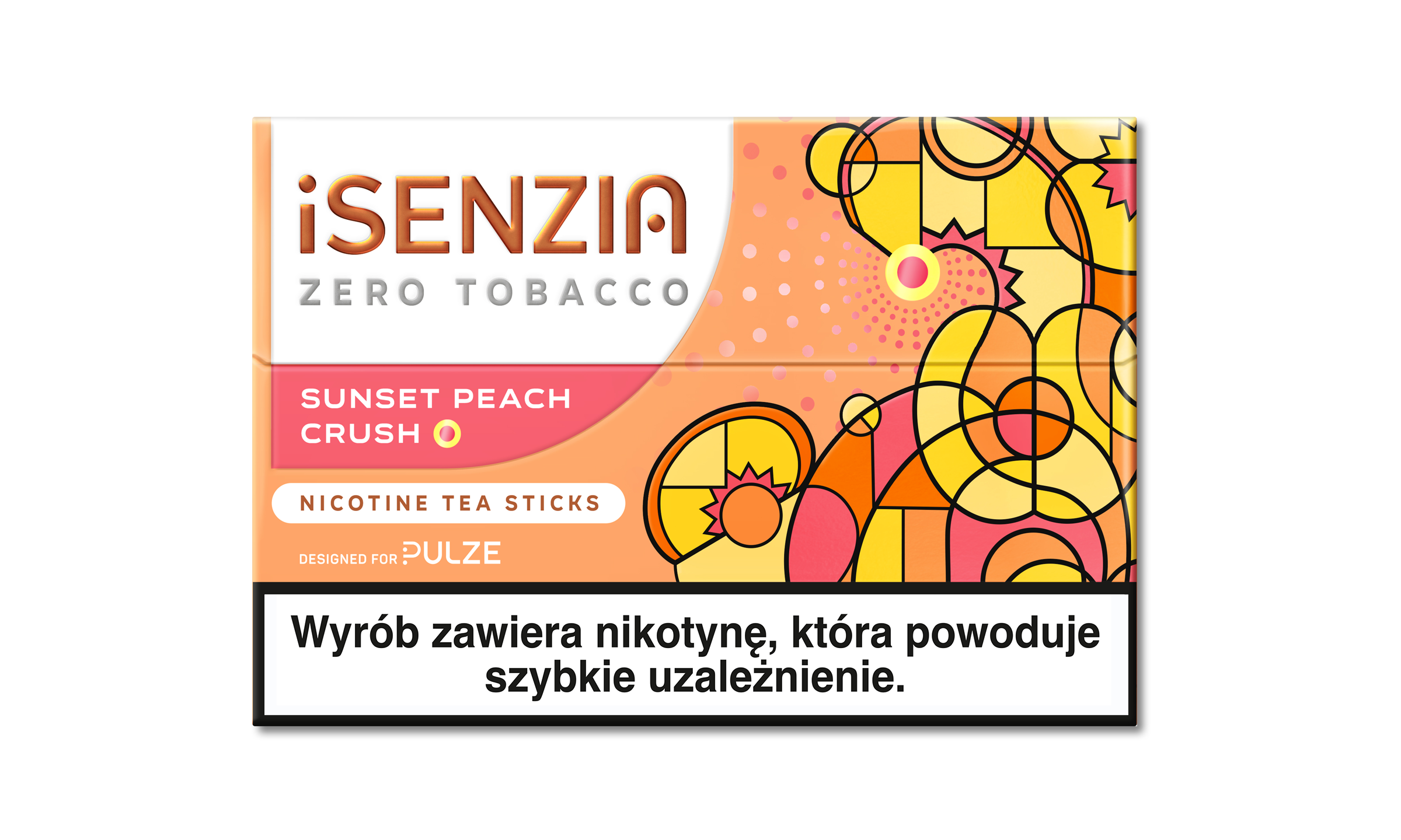 iSENZIA Sunset Peach Crush heatsticks Pulze várás, persihkka mákku, oránššaprošeakta
